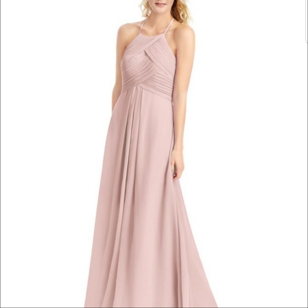Azazie ginger bridesmaid dress dusty rose A6